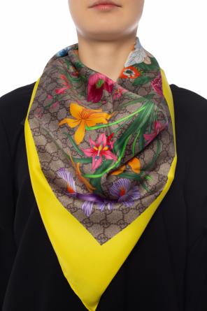 Floral motif scarf, zdjęcie 2 Floral motif scarf od Gucci